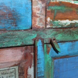 Sideboard with 4 Doors 4 Drawers Solid Reclaimed Wood