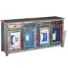 Sideboard with 4 Doors 4 Drawers Solid Reclaimed Wood
