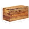 Storage Chest 80x40x40 cm Solid Sheesham Wood