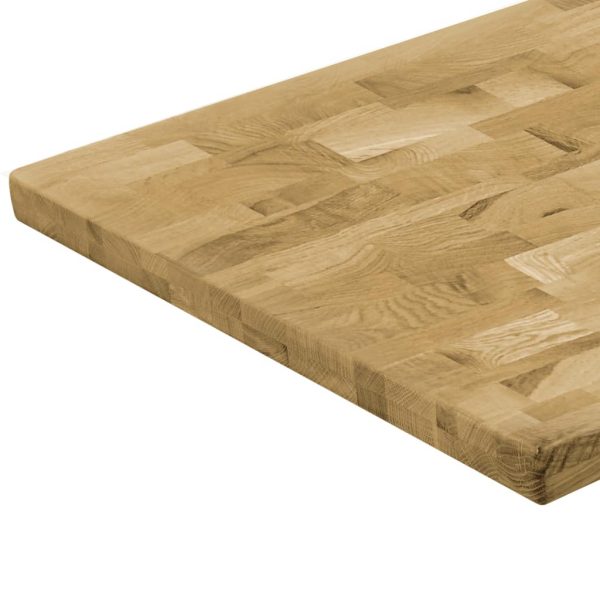 Table Top Solid Oak Wood Rectangular 44 Mm 120X60 Cm
