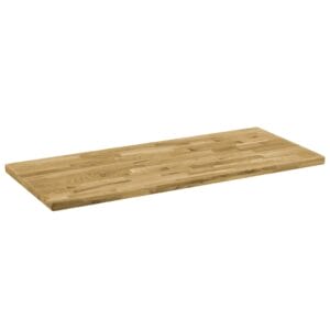 Table Top Solid Oak Wood Rectangular 44 mm 140x60 cm