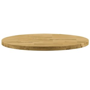 Table Top Solid Oak Wood Round 44 mm 900 mm