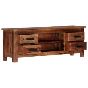 TV Cabinet 110x30x40 cm Solid Sheesham Wood