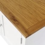 TV Cabinet 120x35x48 cm Solid Oak Wood 5
