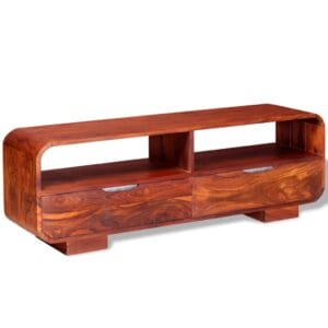 TV Cabinet Solid Sheesham Wood 116x30x40 cm