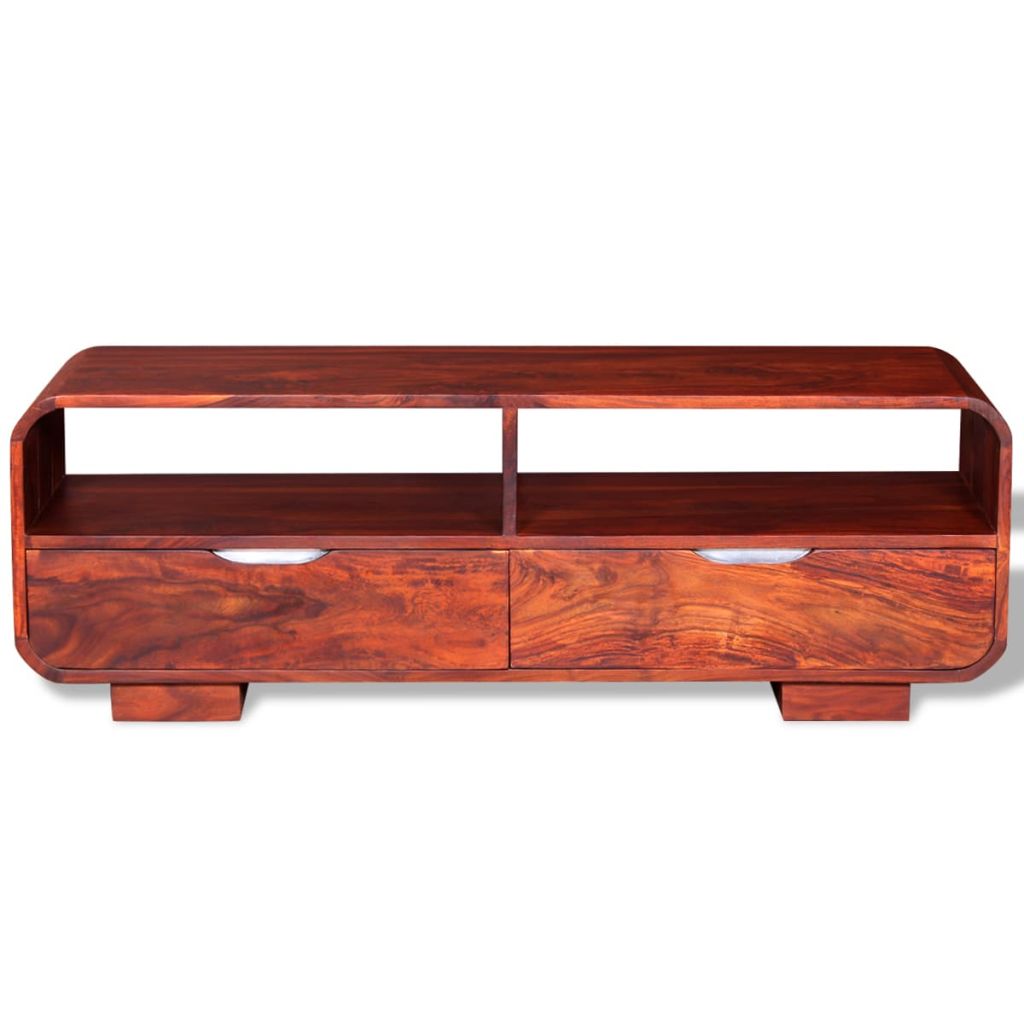 TV Cabinet Solid Sheesham Wood 116x30x40 cm
