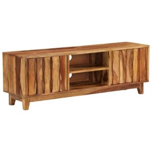 Live Fascia TV Stand Solid Sheesham Wood 118cm