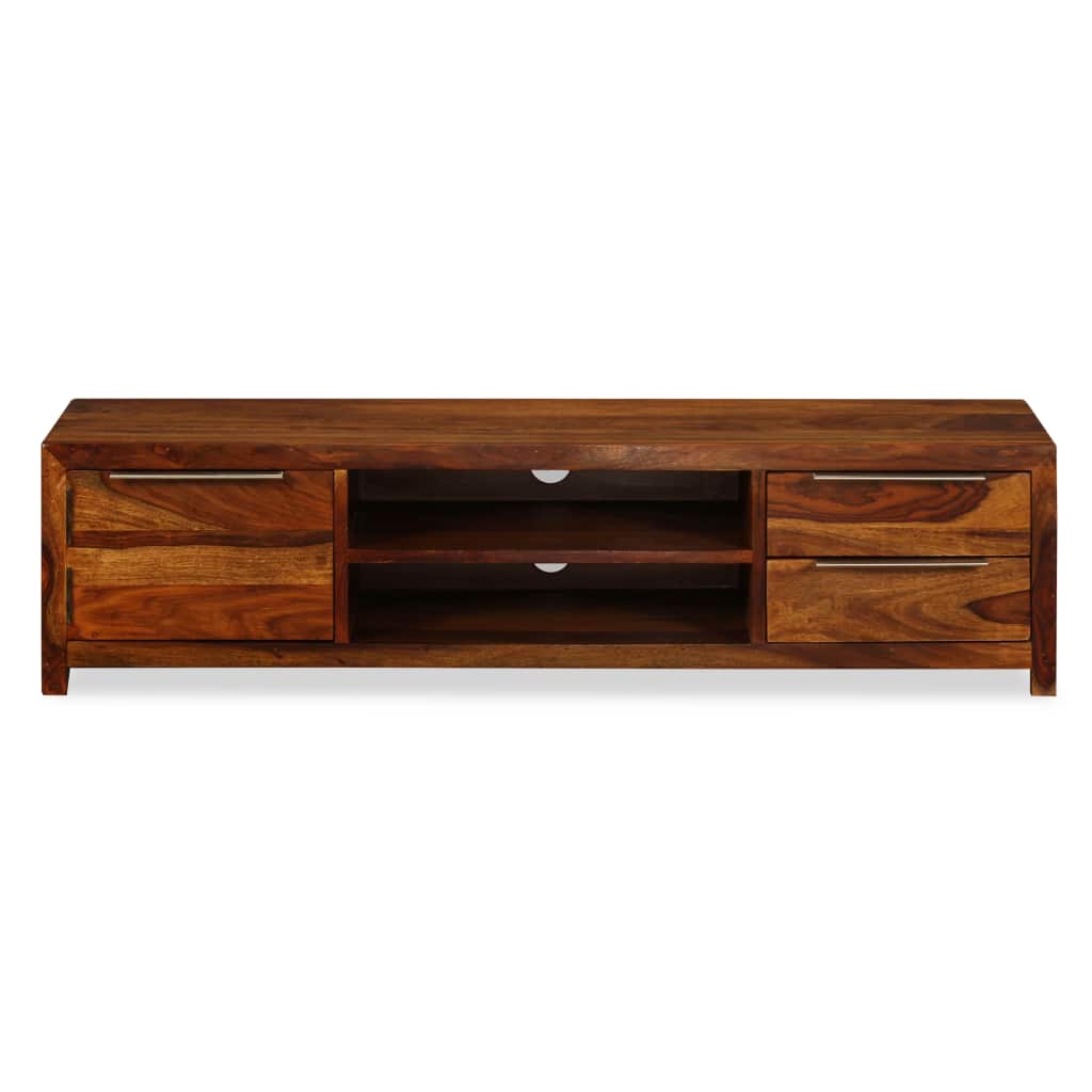 TV Cabinet Solid Sheesham Wood 120x30x30 cm