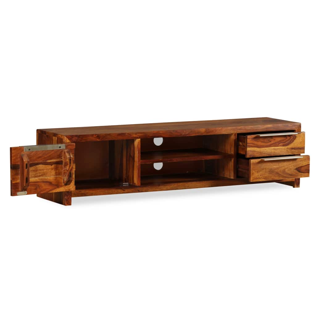 TV Cabinet Solid Sheesham Wood 120x30x30 cm
