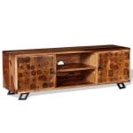 TV Cabinet Solid Sheesham Wood 120x30x40 cm 3