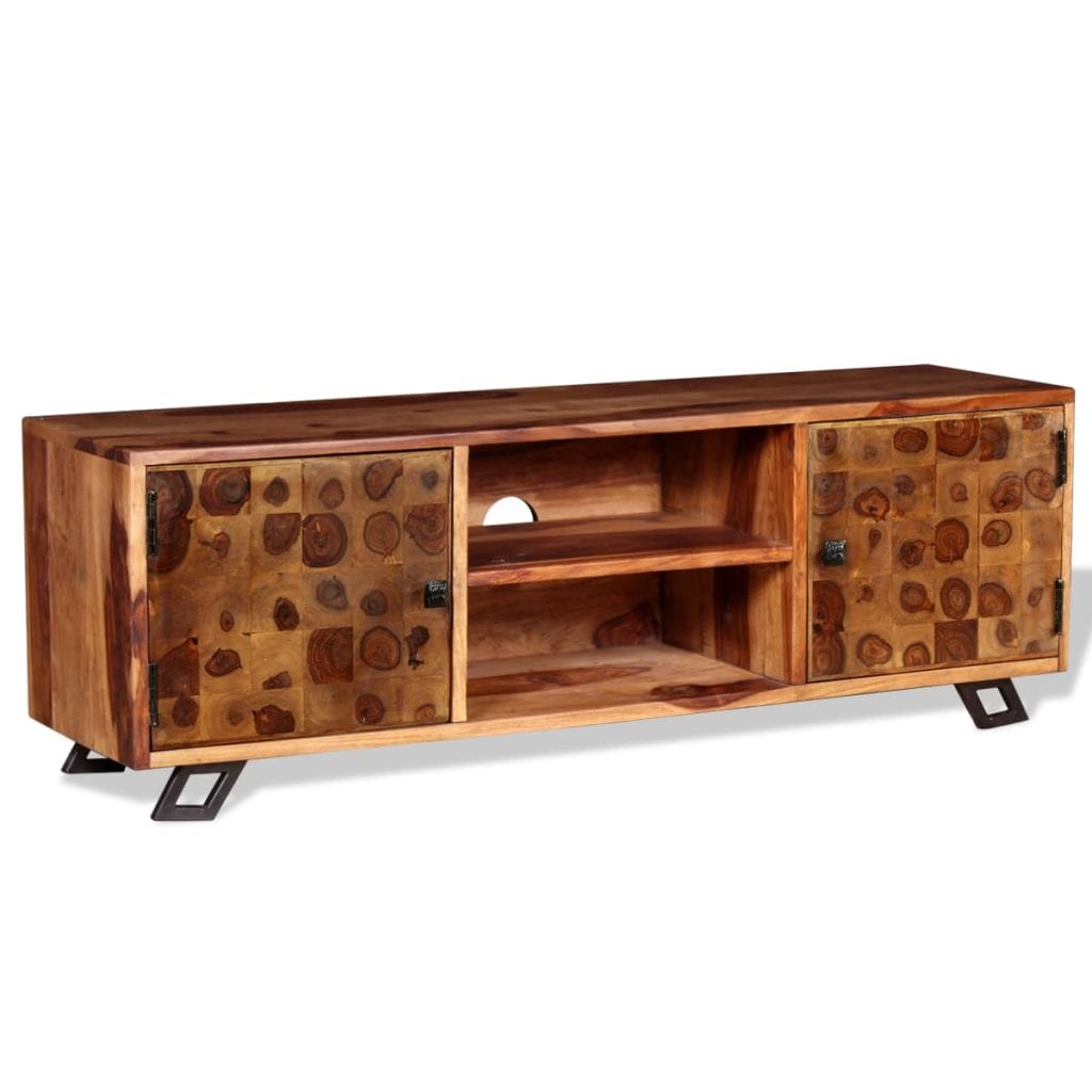 TV Cabinet Solid Sheesham Wood 120x30x40 cm