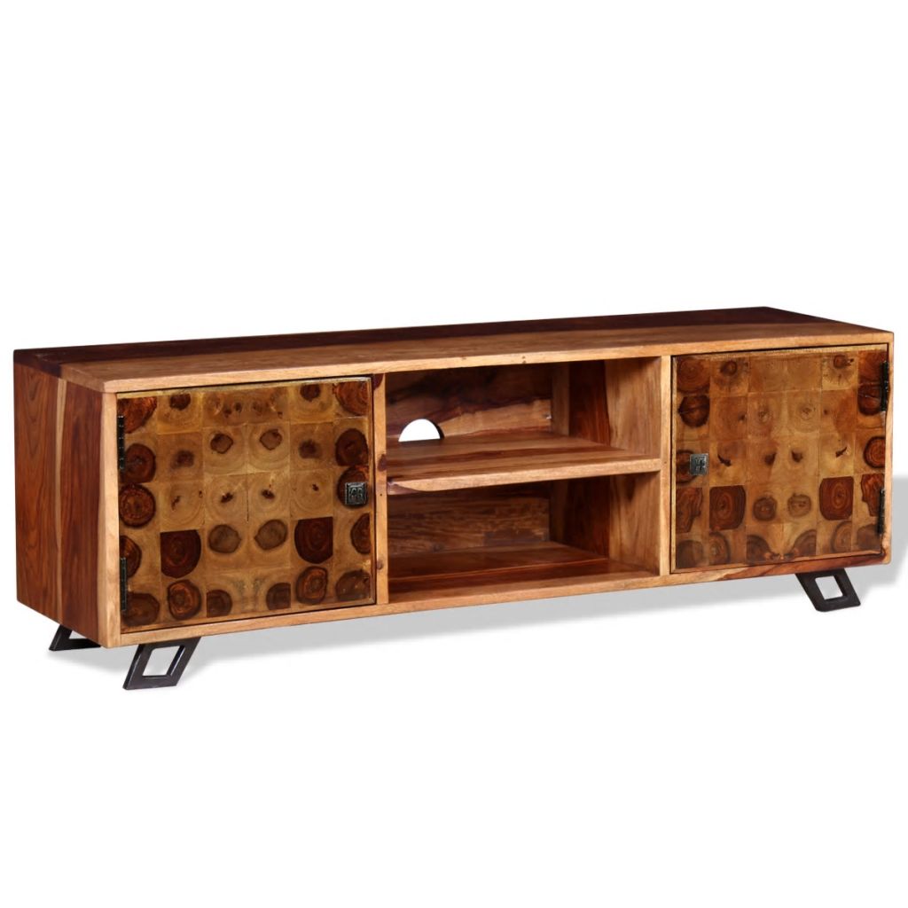 TV Cabinet Solid Sheesham Wood 120x30x40 cm