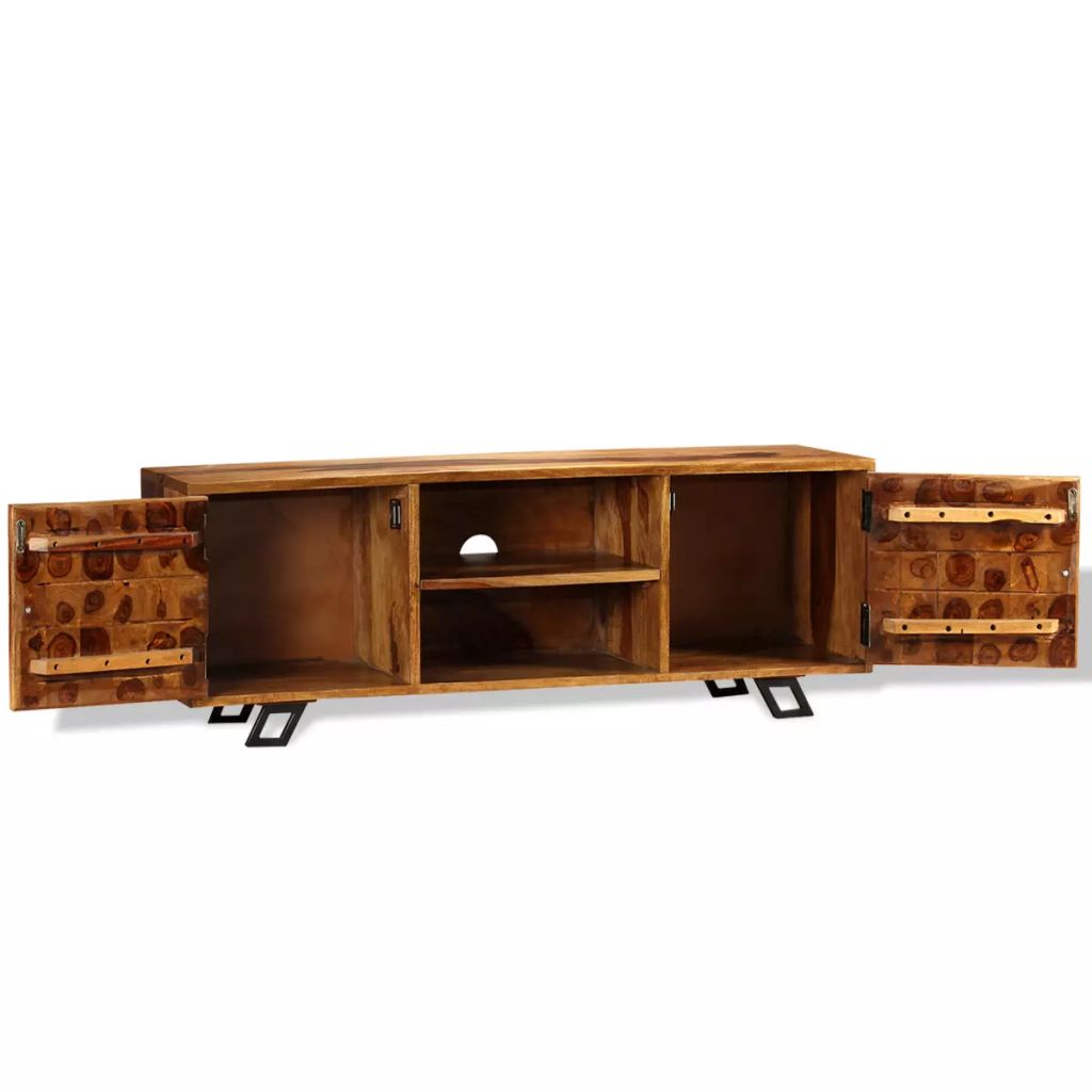 TV Cabinet Solid Sheesham Wood 120x30x40 cm