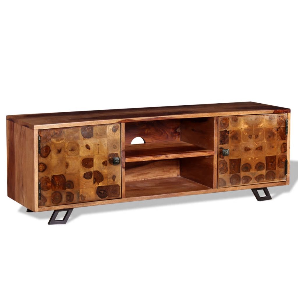 Alligator TV Stand Unit Solid Sheesham Wood 120cm