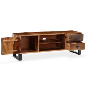 TV Cabinet Solid Sheesham Wood 120x30x40 cm