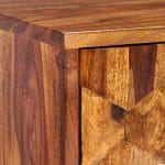 TV Cabinet Solid Sheesham Wood 140x30x40 cm 2