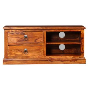 TV Cabinet Solid Sheesham Wood 90x30x40 cm