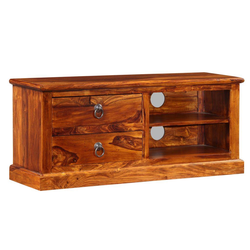 TV Cabinet Solid Sheesham Wood 90x30x40 cm