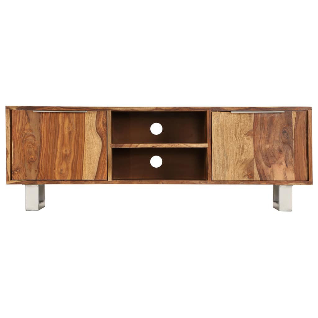 TV Cabinet Solid Sheesham Wood with Honey Finish 118x30x40 cm