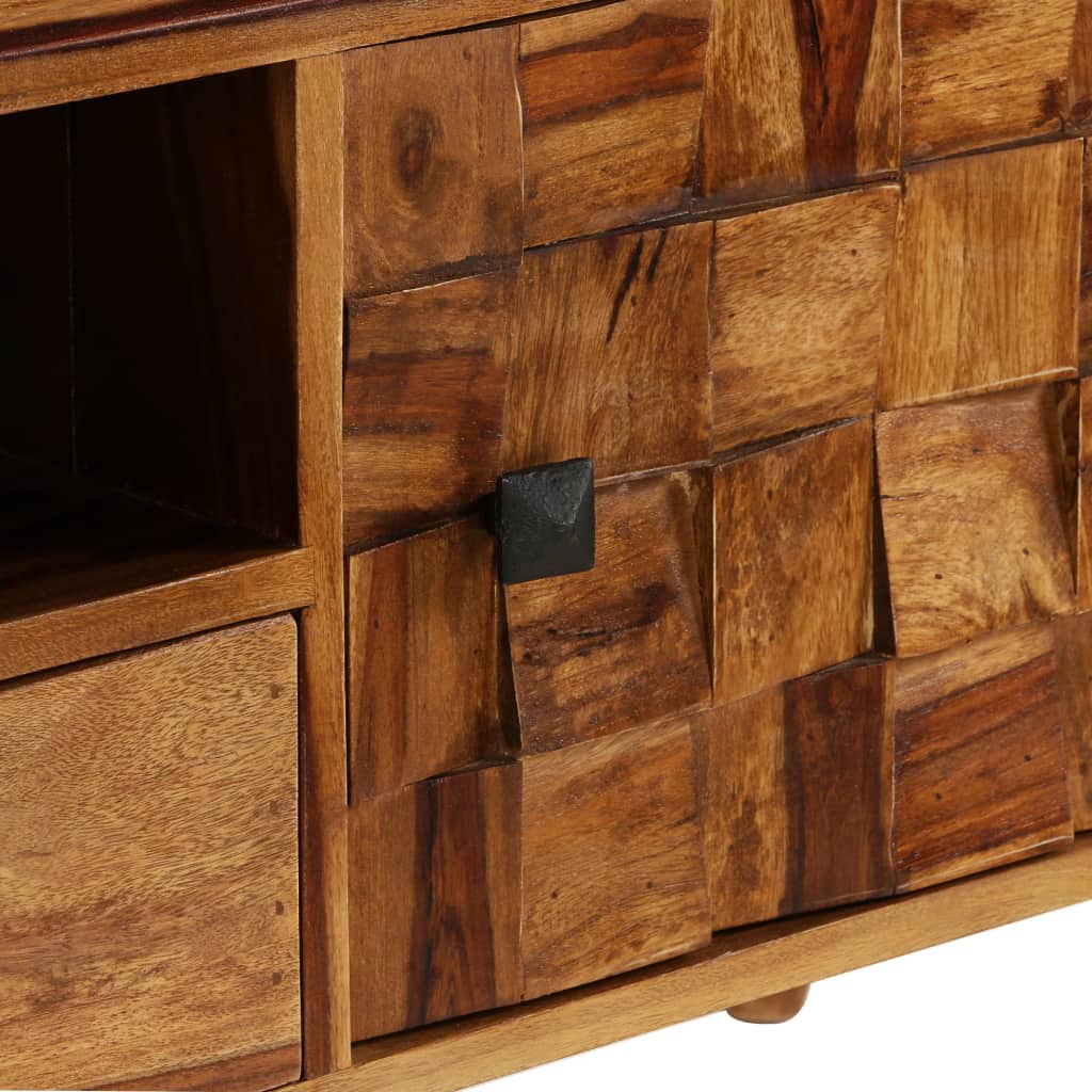 TV Cabinet Solid Sheesham Wood with Honey Finish 140x30x40 cm