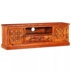 TV Stand Solid Sheesham Wood 120x30x40 cm
