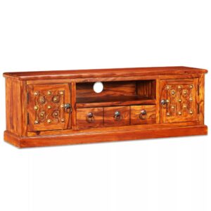 TV Stand Solid Sheesham Wood 120x30x40 cm