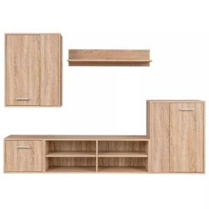 TV Wall Unit Set 5 Pieces Sonoma Oak