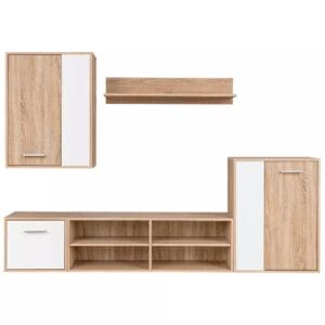 TV Wall Unit Set 5 Pieces Sonoma Oak