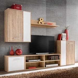 TV Wall Unit Set 5 Pieces Sonoma Oak
