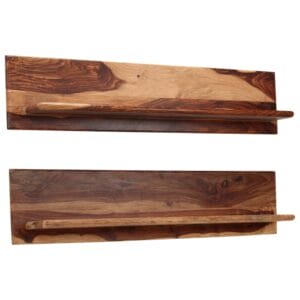 Wall Shelves 2 pcs 118x26x20 cm Solid Sheesham Wood