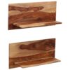 Wall Shelves 2 pcs 58x26x20 cm Solid Sheesham Wood