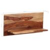 Wall Shelves 2 pcs 58x26x20 cm Solid Sheesham Wood