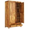 Wardrobe Solid Sheesham Wood 110x55x190 cm