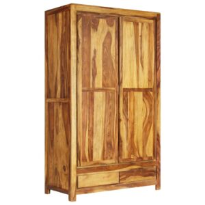 Wardrobe Solid Sheesham Wood 110x55x190 cm