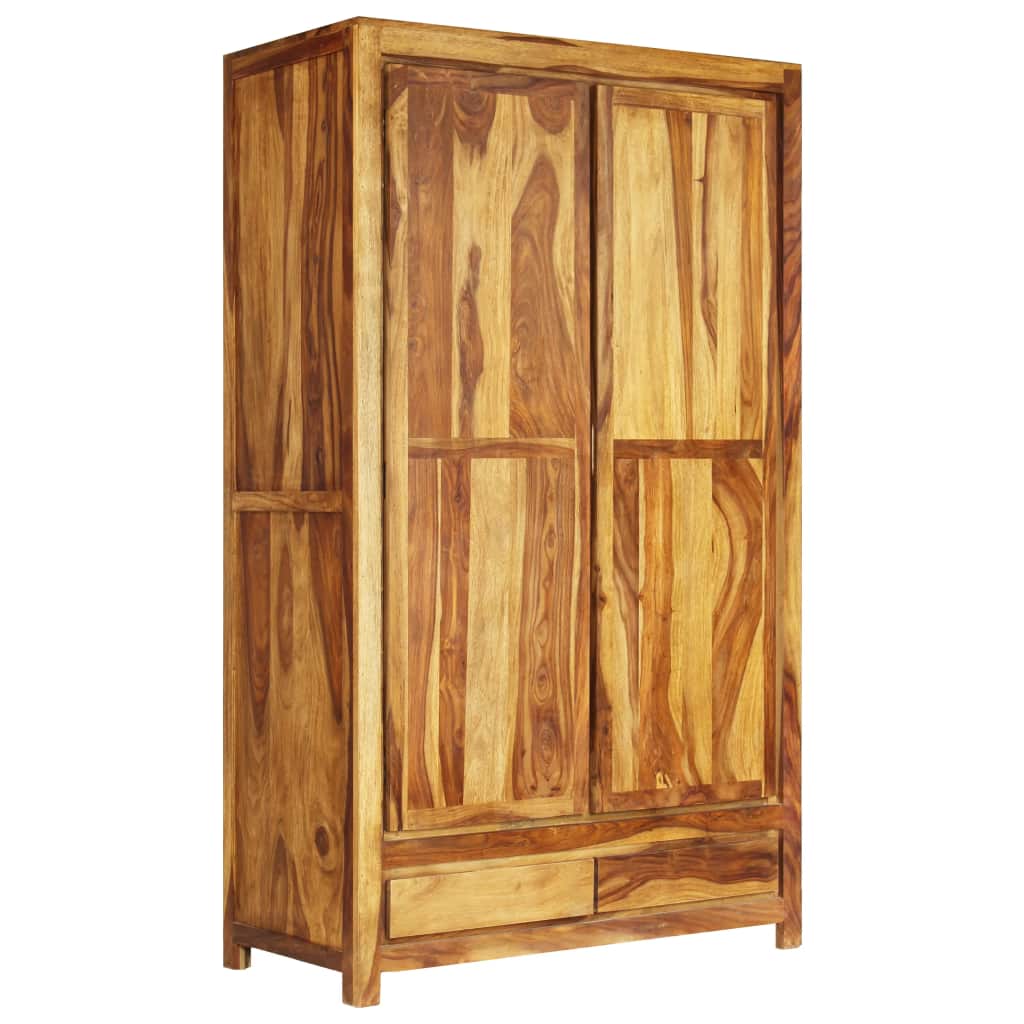 Wardrobe Solid Sheesham Wood 110x55x190 cm