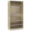 Wardrobe Sonoma Oak 100x50x200 cm Chipboard