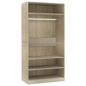 Wardrobe Sonoma Oak 100x50x200 cm Chipboard