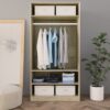 Wardrobe Sonoma Oak 100x50x200 cm Chipboard