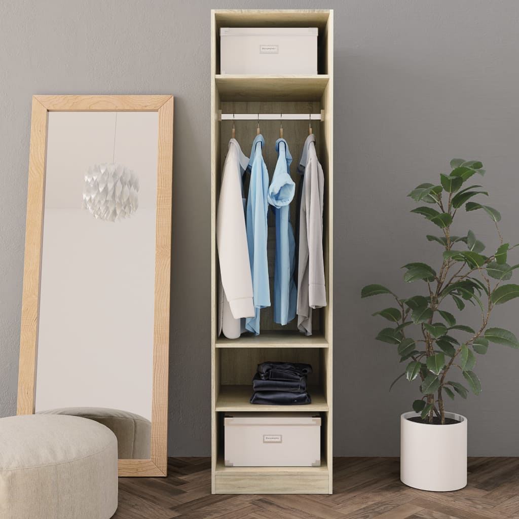 Wardrobe Sonoma Oak 50x50x200 cm Chipboard