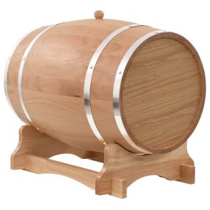 Wine Barrel with Tap Solid Oak Wood 35 L