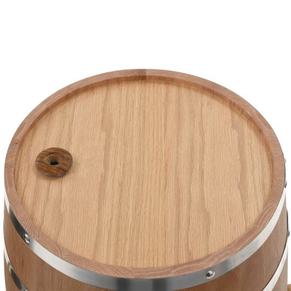 Wine Barrel with Tap Solid Oak Wood 35 L