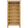 Wine Cabinet 56x32x110 cm Solid Oak Wood