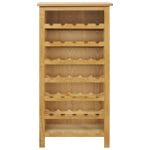 Wine Cabinet 56x32x110 cm Solid Oak Wood 4