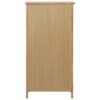 Wine Cabinet 56x32x110 cm Solid Oak Wood