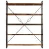5-Tier Bookcase 180x30x140 cm Solid Reclaimed Wood