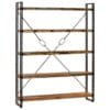 5-Tier Bookcase 180x30x140 cm Solid Reclaimed Wood