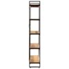 5-Tier Bookcase 180x30x140 cm Solid Reclaimed Wood