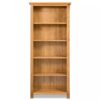 5-Tier Bookcase 60x22.5x140 cm Solid Oak Wood