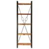 5-Tier Bookcase 60x30x180 cm Solid Reclaimed Wood