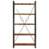 5-Tier Bookcase 90x30x180 cm Solid Reclaimed Wood